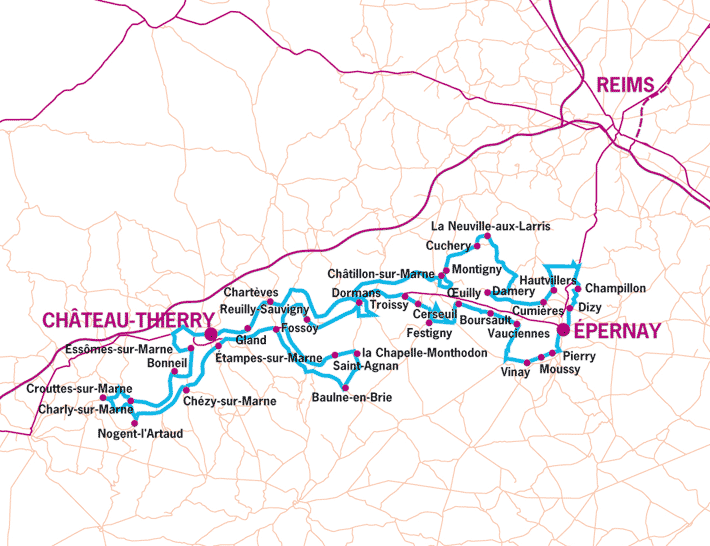 Route du Champagne - Marne-Tal